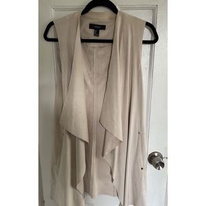 Dressy vest feels like suede